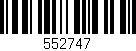 Código de barras (EAN, GTIN, SKU, ISBN): '552747'
