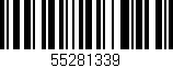 Código de barras (EAN, GTIN, SKU, ISBN): '55281339'
