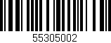Código de barras (EAN, GTIN, SKU, ISBN): '55305002'