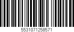 Código de barras (EAN, GTIN, SKU, ISBN): '5531071258571'