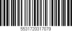 Código de barras (EAN, GTIN, SKU, ISBN): '5531720317079'