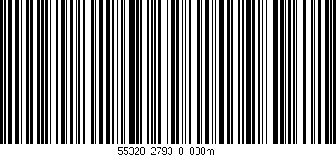 Código de barras (EAN, GTIN, SKU, ISBN): '55328_2793_0_800ml'