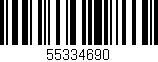 Código de barras (EAN, GTIN, SKU, ISBN): '55334690'
