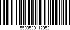 Código de barras (EAN, GTIN, SKU, ISBN): '5533538112952'