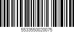 Código de barras (EAN, GTIN, SKU, ISBN): '5533550020075'