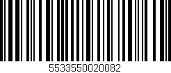 Código de barras (EAN, GTIN, SKU, ISBN): '5533550020082'