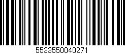 Código de barras (EAN, GTIN, SKU, ISBN): '5533550040271'