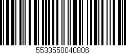 Código de barras (EAN, GTIN, SKU, ISBN): '5533550040806'