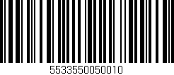Código de barras (EAN, GTIN, SKU, ISBN): '5533550050010'