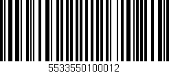 Código de barras (EAN, GTIN, SKU, ISBN): '5533550100012'