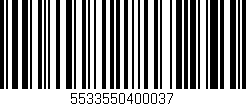 Código de barras (EAN, GTIN, SKU, ISBN): '5533550400037'