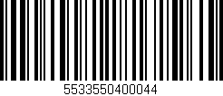 Código de barras (EAN, GTIN, SKU, ISBN): '5533550400044'