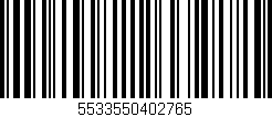 Código de barras (EAN, GTIN, SKU, ISBN): '5533550402765'