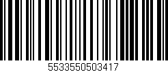 Código de barras (EAN, GTIN, SKU, ISBN): '5533550503417'