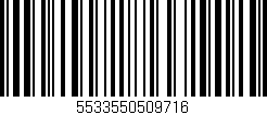 Código de barras (EAN, GTIN, SKU, ISBN): '5533550509716'