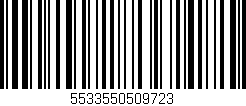 Código de barras (EAN, GTIN, SKU, ISBN): '5533550509723'