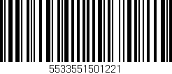 Código de barras (EAN, GTIN, SKU, ISBN): '5533551501221'