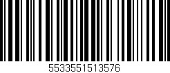 Código de barras (EAN, GTIN, SKU, ISBN): '5533551513576'