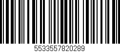 Código de barras (EAN, GTIN, SKU, ISBN): '5533557820289'