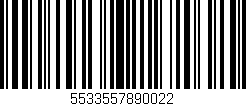Código de barras (EAN, GTIN, SKU, ISBN): '5533557890022'