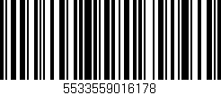 Código de barras (EAN, GTIN, SKU, ISBN): '5533559016178'