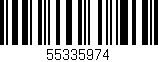 Código de barras (EAN, GTIN, SKU, ISBN): '55335974'