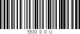 Código de barras (EAN, GTIN, SKU, ISBN): '5533_0_0_U'