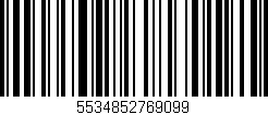 Código de barras (EAN, GTIN, SKU, ISBN): '5534852769099'
