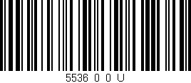 Código de barras (EAN, GTIN, SKU, ISBN): '5536_0_0_U'