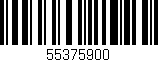 Código de barras (EAN, GTIN, SKU, ISBN): '55375900'