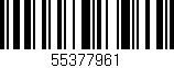 Código de barras (EAN, GTIN, SKU, ISBN): '55377961'