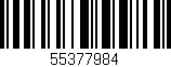 Código de barras (EAN, GTIN, SKU, ISBN): '55377984'