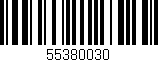 Código de barras (EAN, GTIN, SKU, ISBN): '55380030'