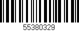 Código de barras (EAN, GTIN, SKU, ISBN): '55380329'