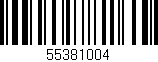 Código de barras (EAN, GTIN, SKU, ISBN): '55381004'