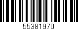 Código de barras (EAN, GTIN, SKU, ISBN): '55381970'