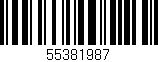 Código de barras (EAN, GTIN, SKU, ISBN): '55381987'