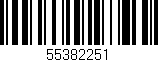 Código de barras (EAN, GTIN, SKU, ISBN): '55382251'