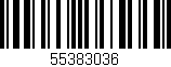 Código de barras (EAN, GTIN, SKU, ISBN): '55383036'