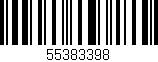 Código de barras (EAN, GTIN, SKU, ISBN): '55383398'