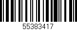 Código de barras (EAN, GTIN, SKU, ISBN): '55383417'