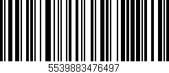 Código de barras (EAN, GTIN, SKU, ISBN): '5539883476497'