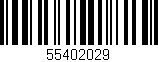 Código de barras (EAN, GTIN, SKU, ISBN): '55402029'