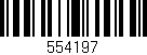 Código de barras (EAN, GTIN, SKU, ISBN): '554197'