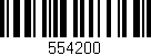 Código de barras (EAN, GTIN, SKU, ISBN): '554200'