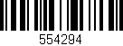 Código de barras (EAN, GTIN, SKU, ISBN): '554294'