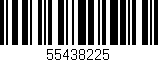 Código de barras (EAN, GTIN, SKU, ISBN): '55438225'