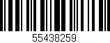 Código de barras (EAN, GTIN, SKU, ISBN): '55438259'