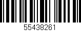 Código de barras (EAN, GTIN, SKU, ISBN): '55438261'