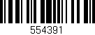 Código de barras (EAN, GTIN, SKU, ISBN): '554391'